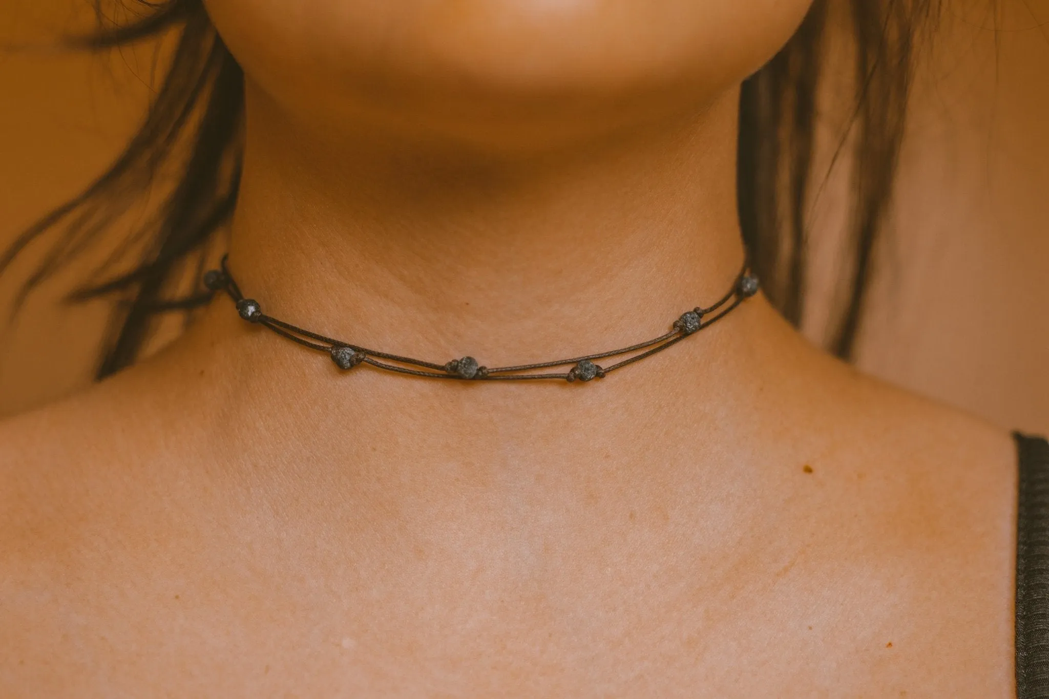 Double Layered Beaded Choker