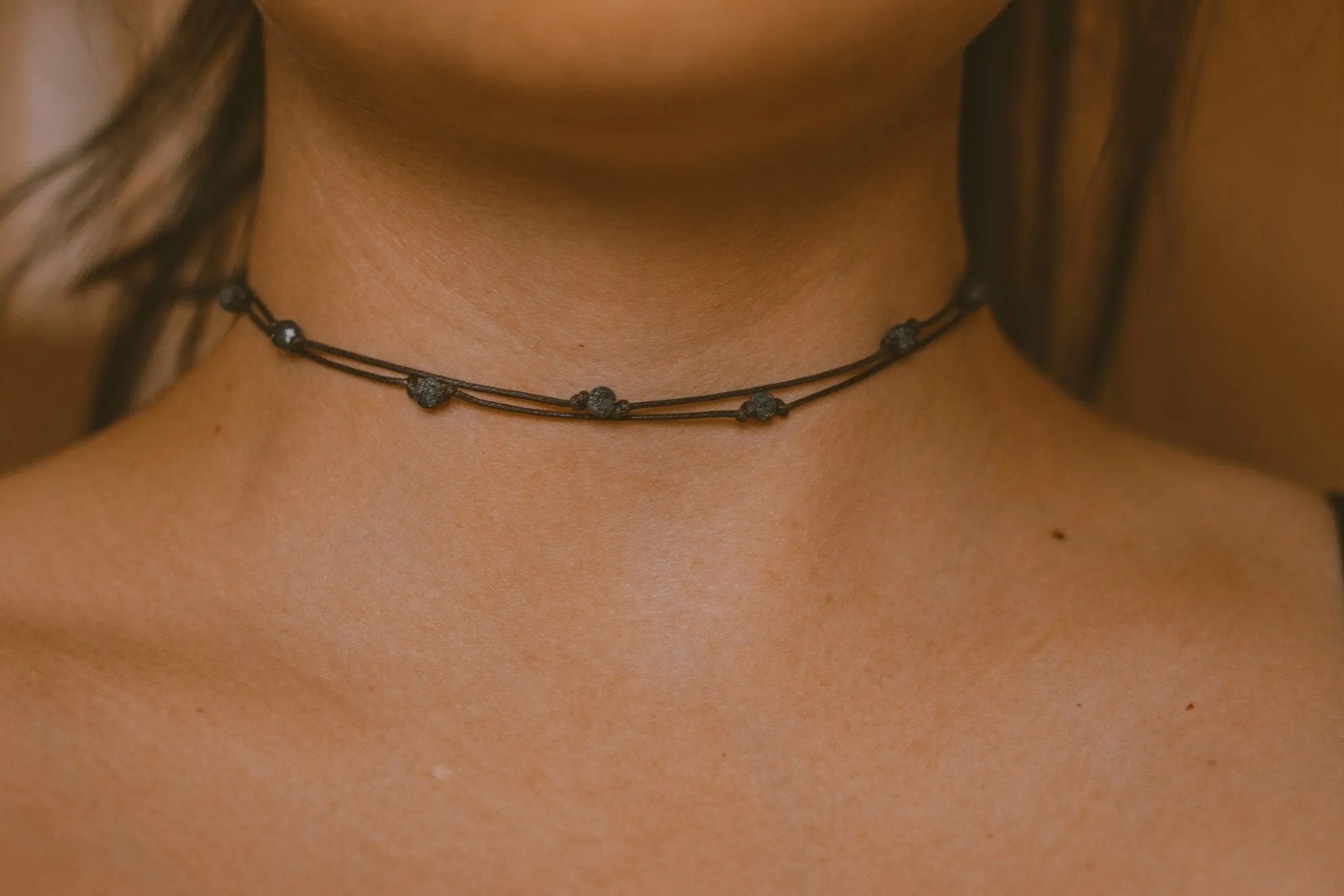 Double Layered Beaded Choker
