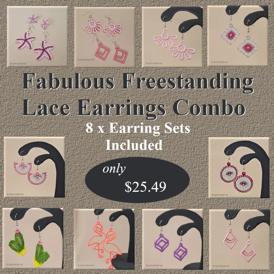 Fabulous Freestanding Lace Earrings Combo