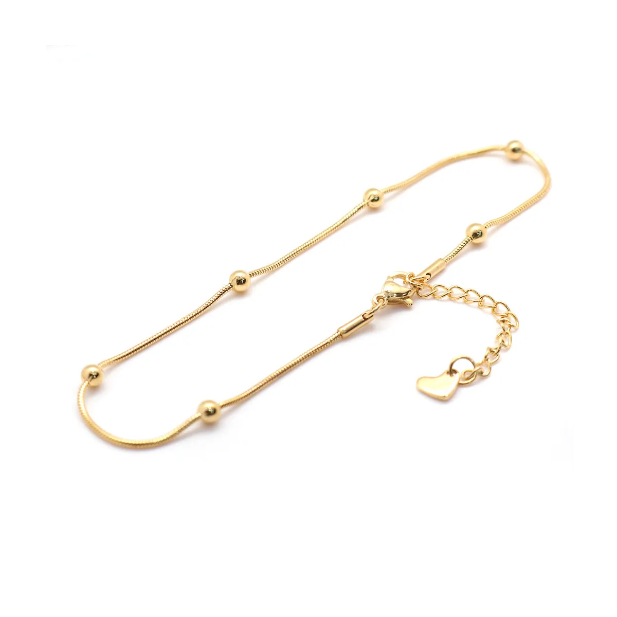 Fashion 304 Stainless Steel Anklet Gold Color Chain Anklet For Women