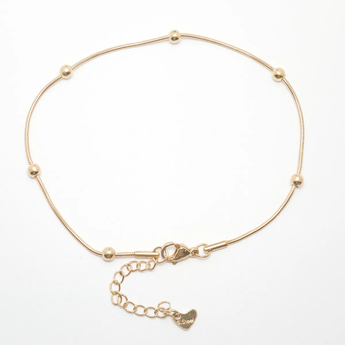 Fashion 304 Stainless Steel Anklet Gold Color Chain Anklet For Women