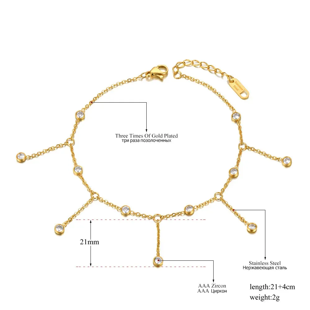 Fashion Chain Link Anklets For Women
