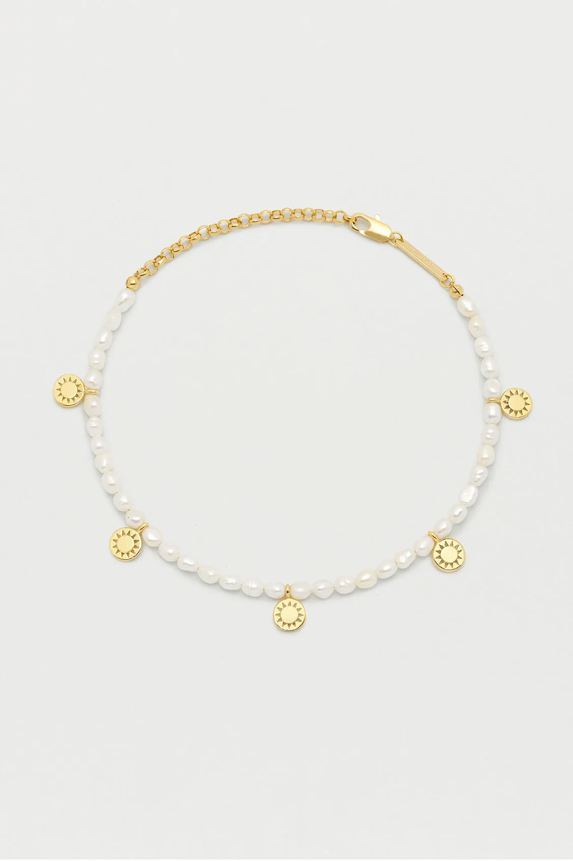 Gemstone Charm Anklet