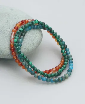 Gemstone Manifest Bracelets for Transformation, Set of 3