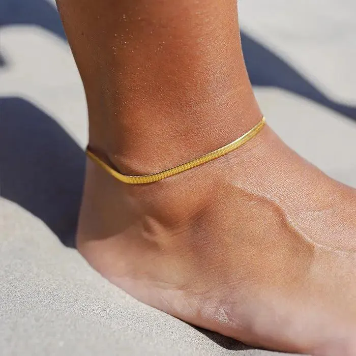 Geometric Minimalist Retro Anklet