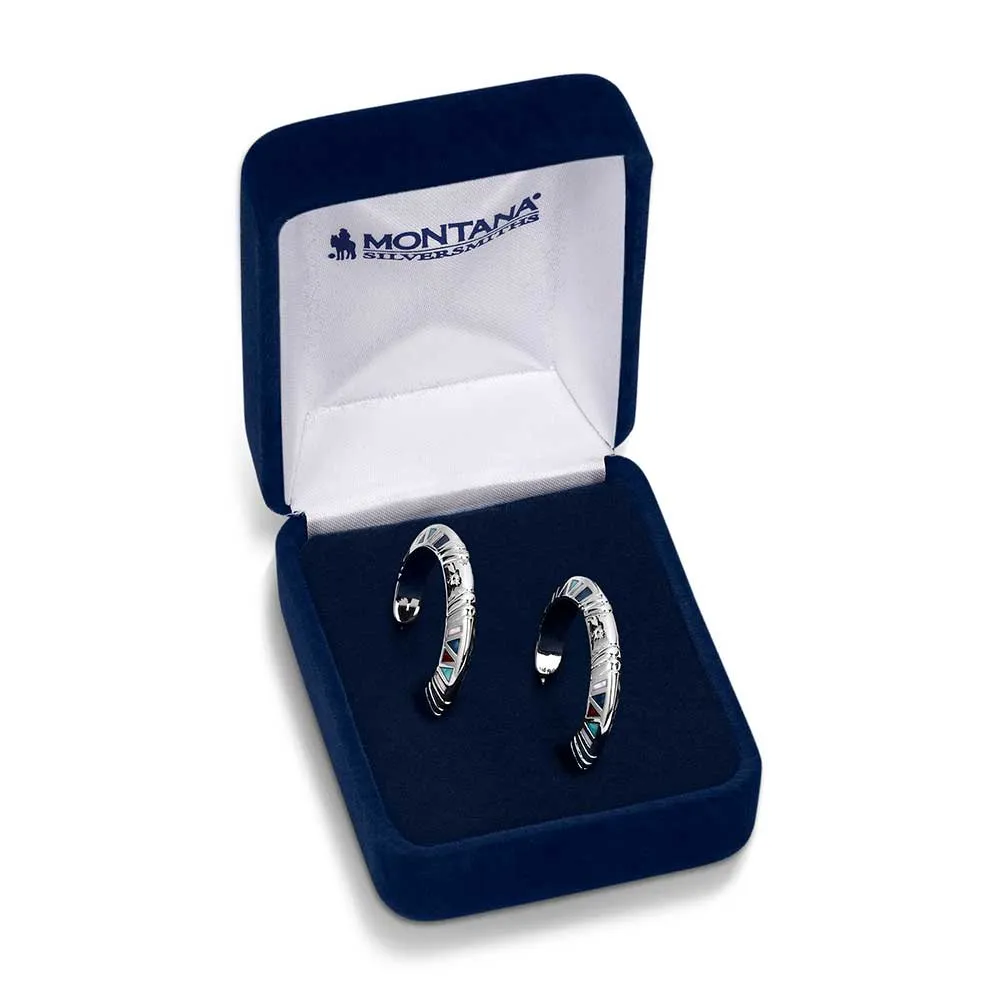Hidden Mosaic Hoop Earrings