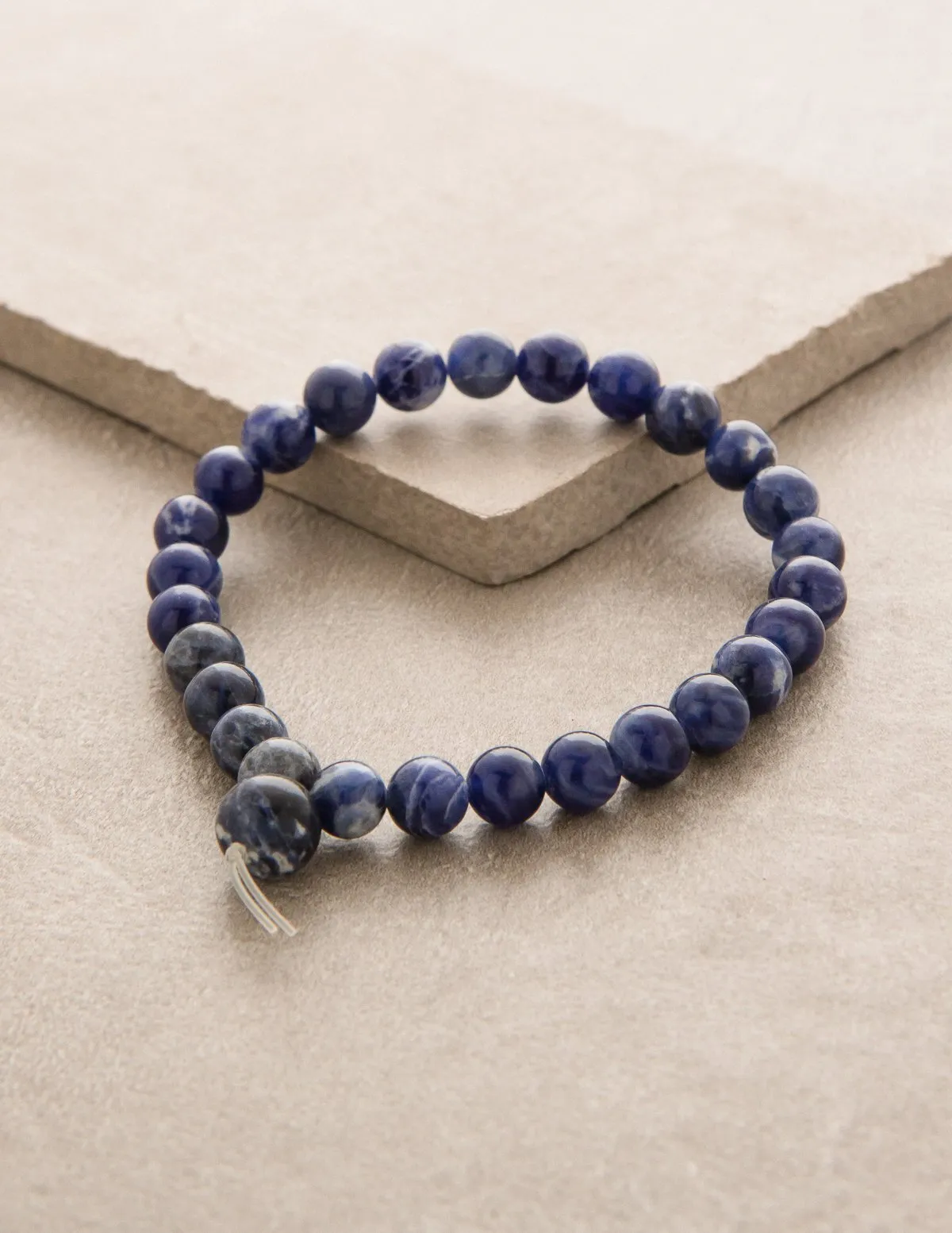 High-Energy Blue Sodalite Wrist Mala