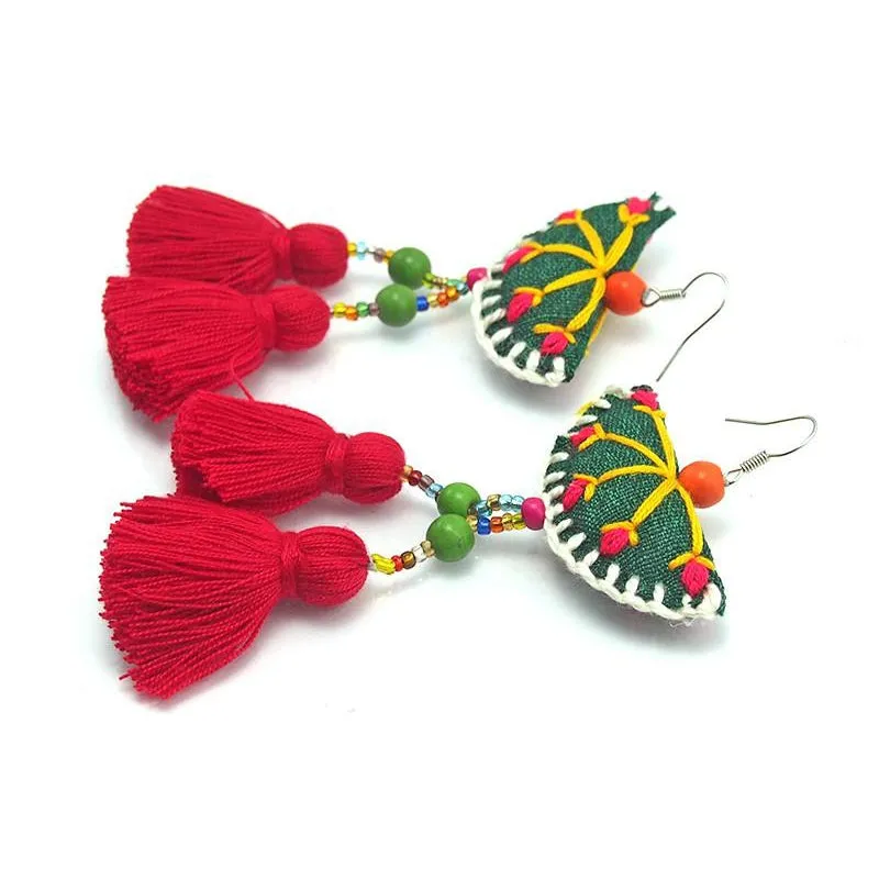 HIlltribe Crocheted Earrings, K