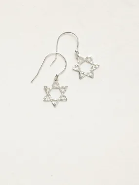 Holly Yashi Star of David Earrings - Silver