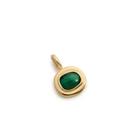 INTO THE FLOW MALACHITE CHARM