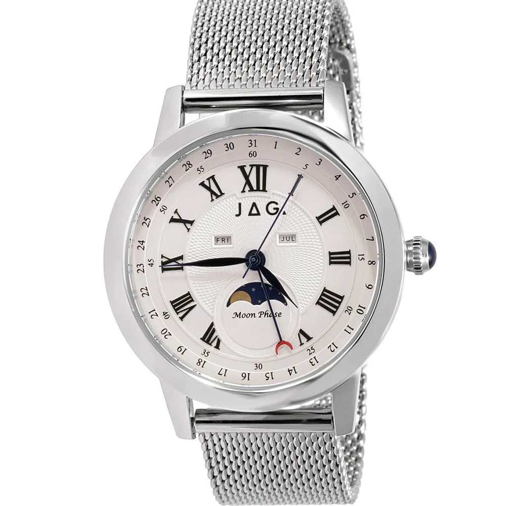 Jag J2772A Mosman Silver Moonphase Watch