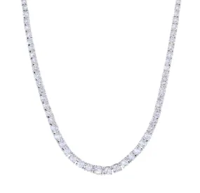 Kelly Waters Platinum Finish CZ Tennis Necklace 18" (SI6051)