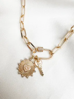 Locked with Charms Necklace