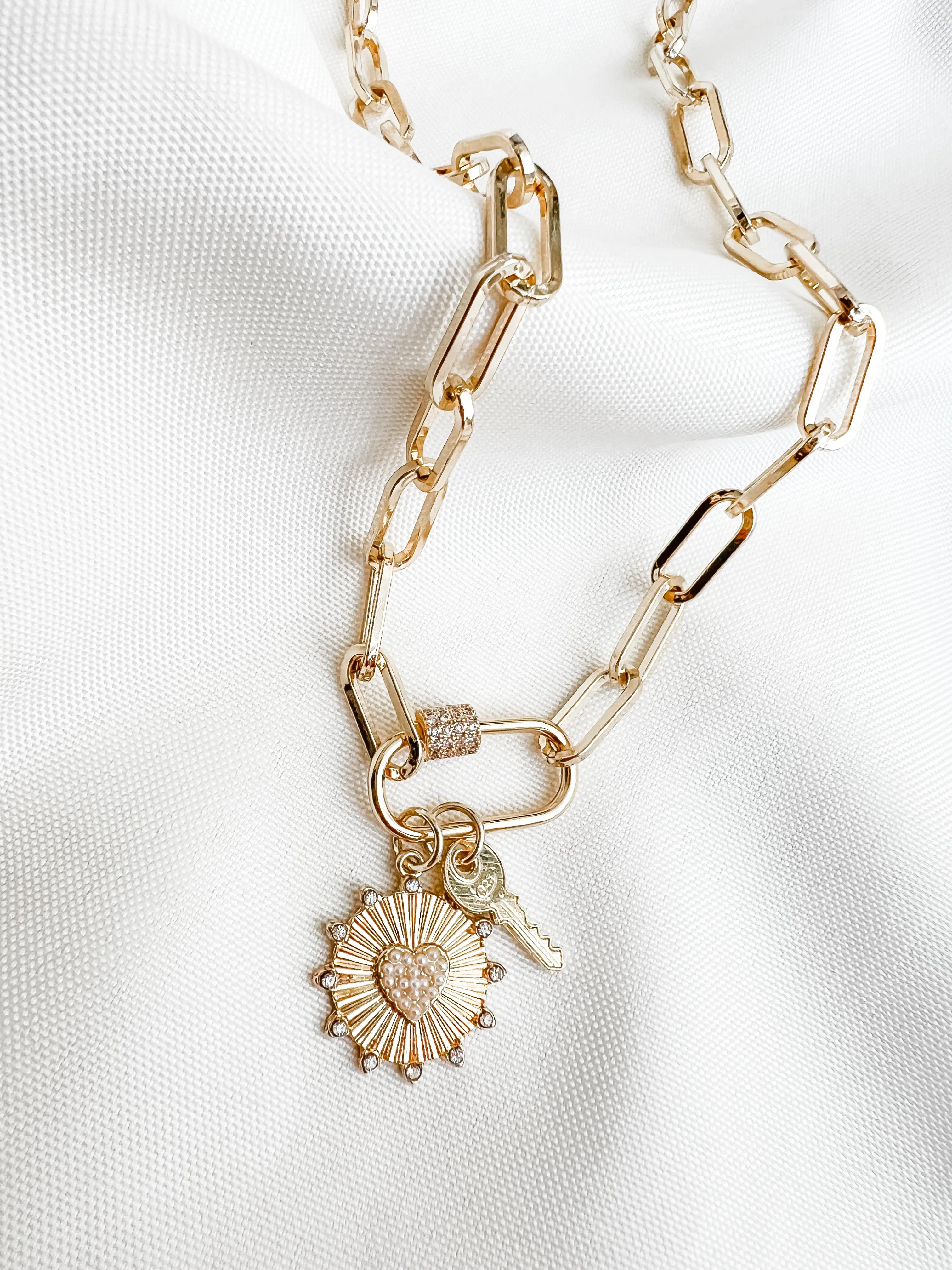 Locked with Charms Necklace
