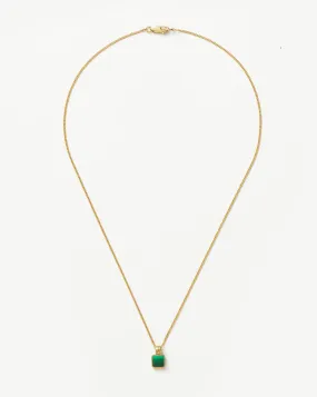 Lucy Williams Mens Square Charm Necklace
