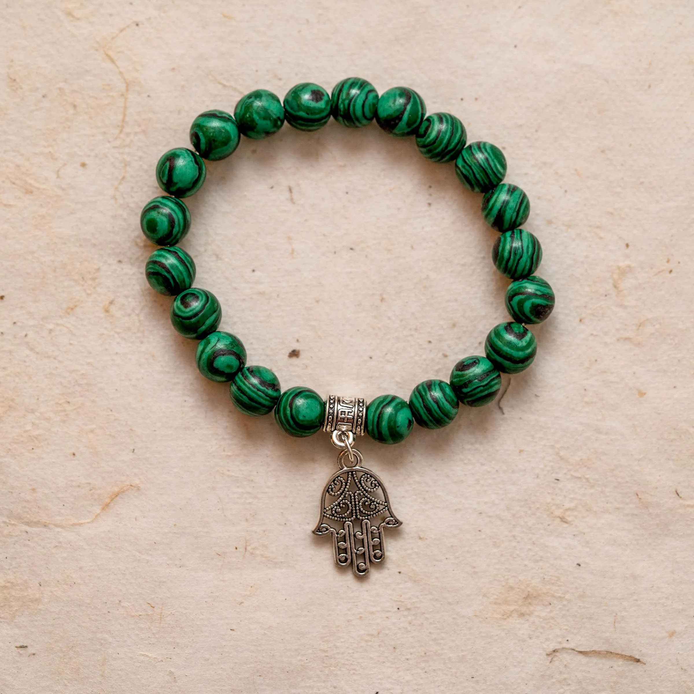 Malachite Charm Bracelet