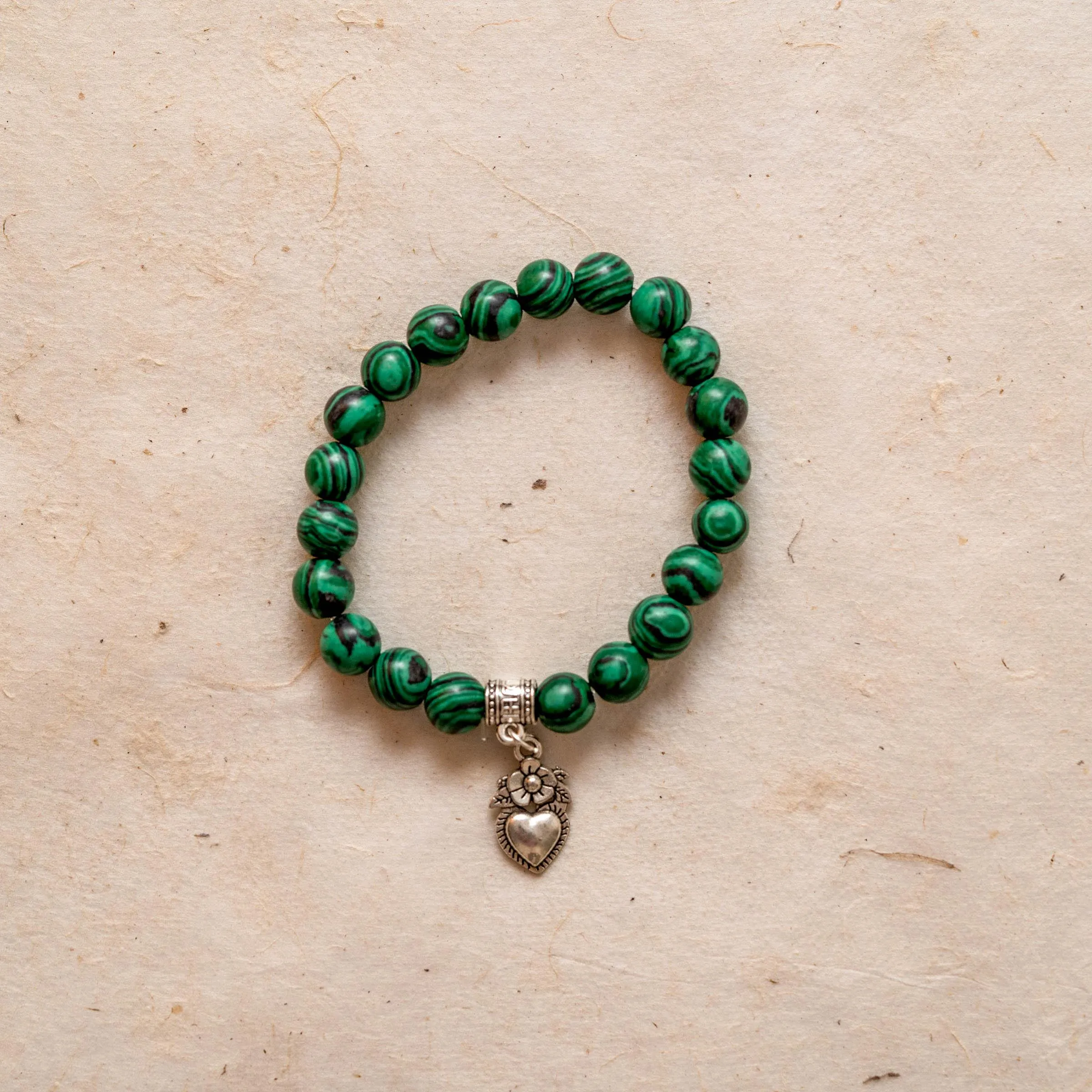Malachite Charm Bracelet