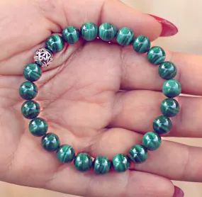 Malachite Genuine Crystal Bracelet