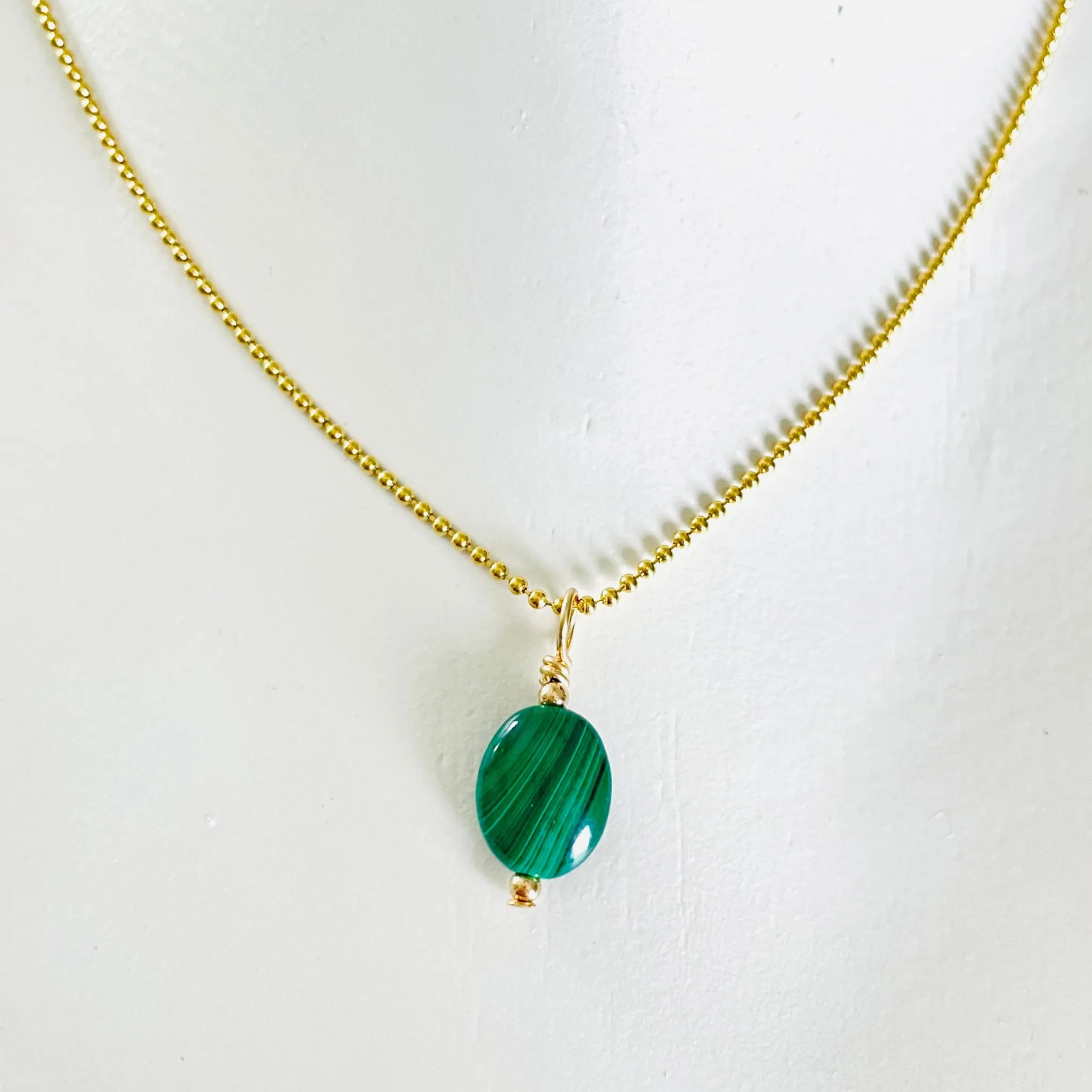 Malachite Get Focused Charm Necklace