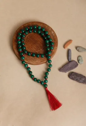 Malachite Green Chanting Beads