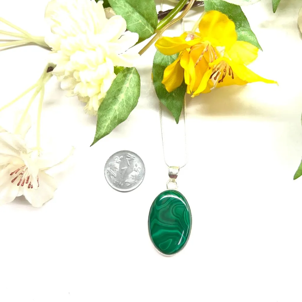 Malachite Silver Pendants (Transformation)