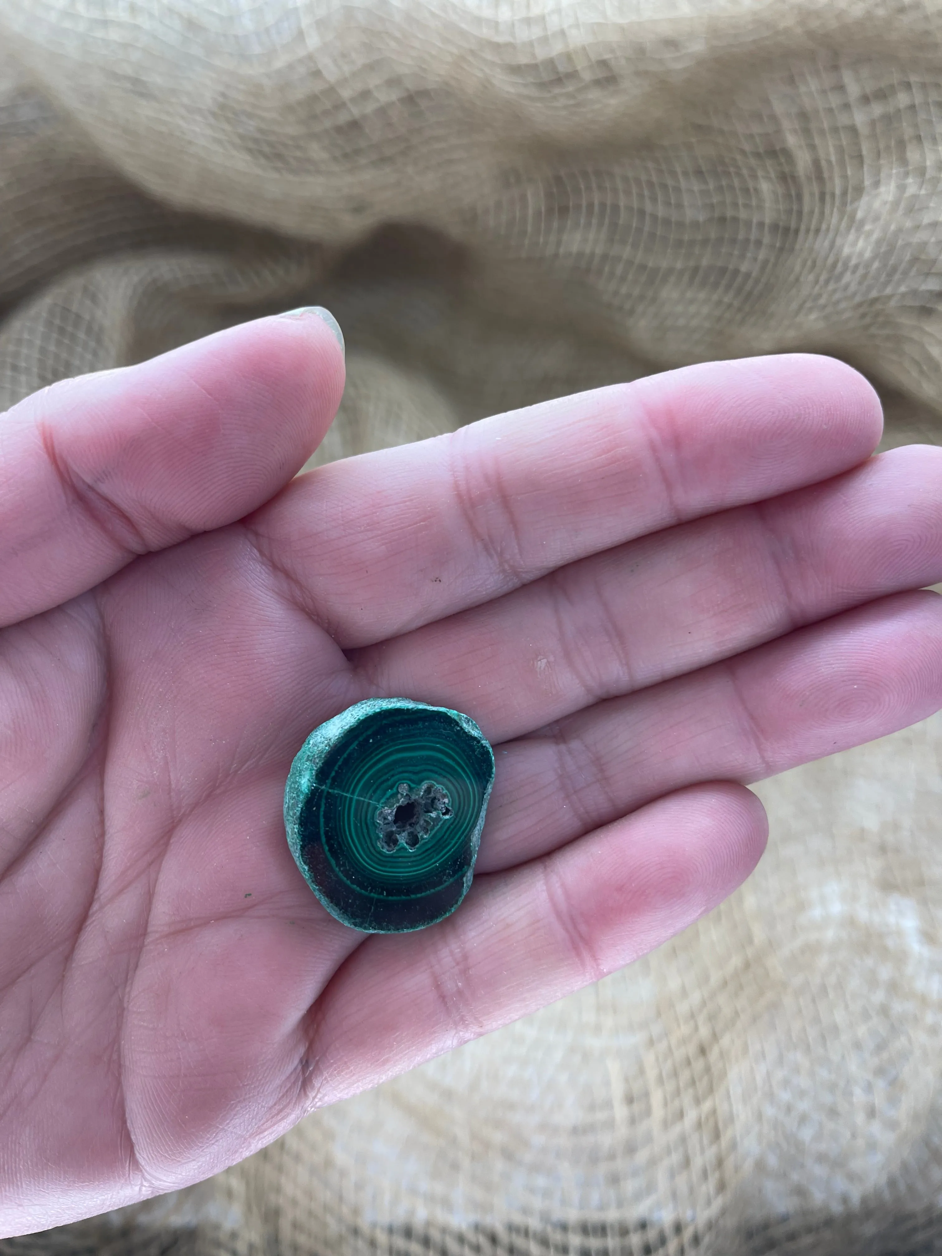 Malachite Small Polished Slices