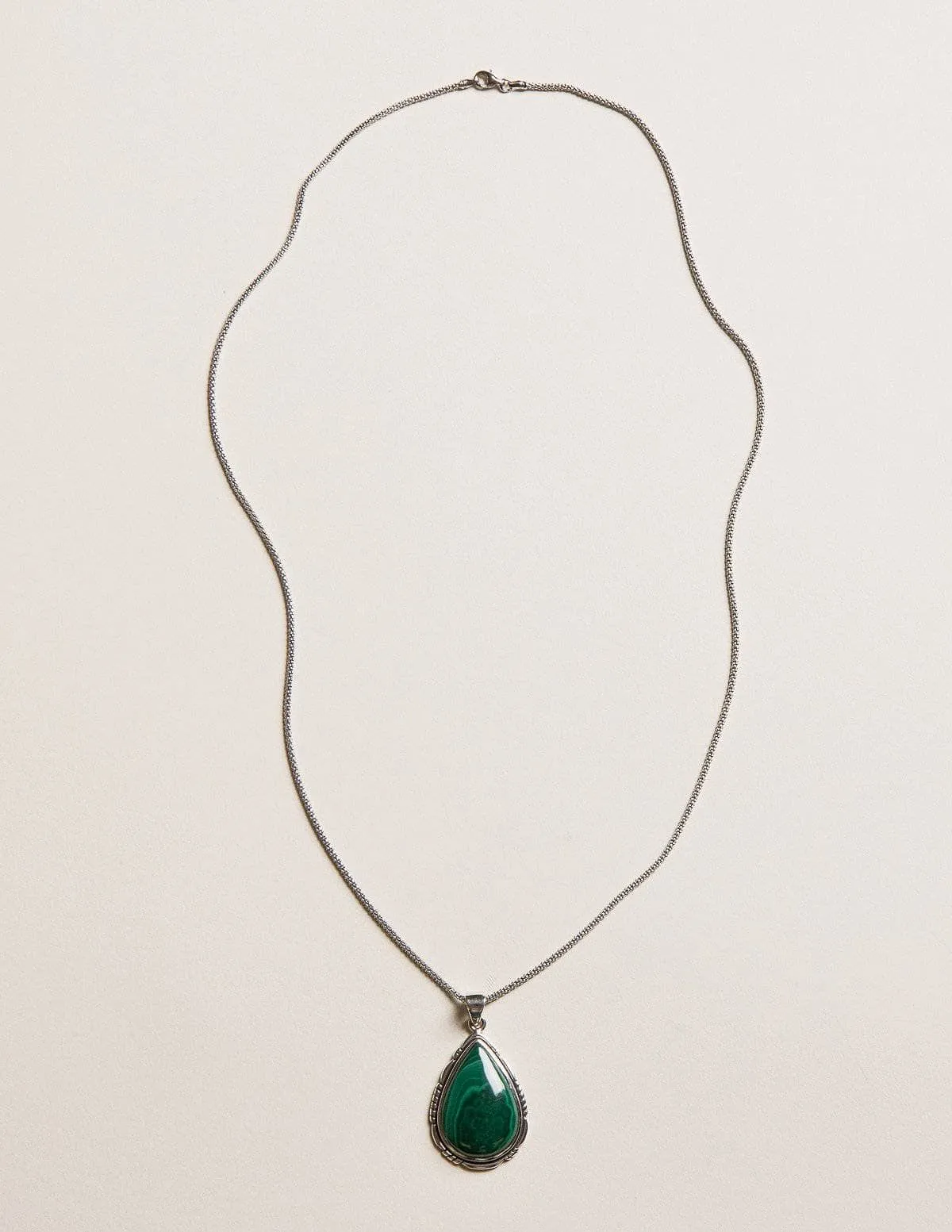 Malachite Vintage Gemstone Necklace