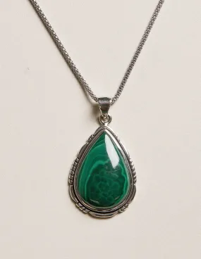 Malachite Vintage Gemstone Necklace