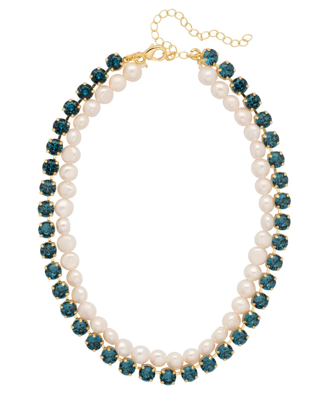 Matilda Layered Tennis Necklace - 4NFL18BGMON