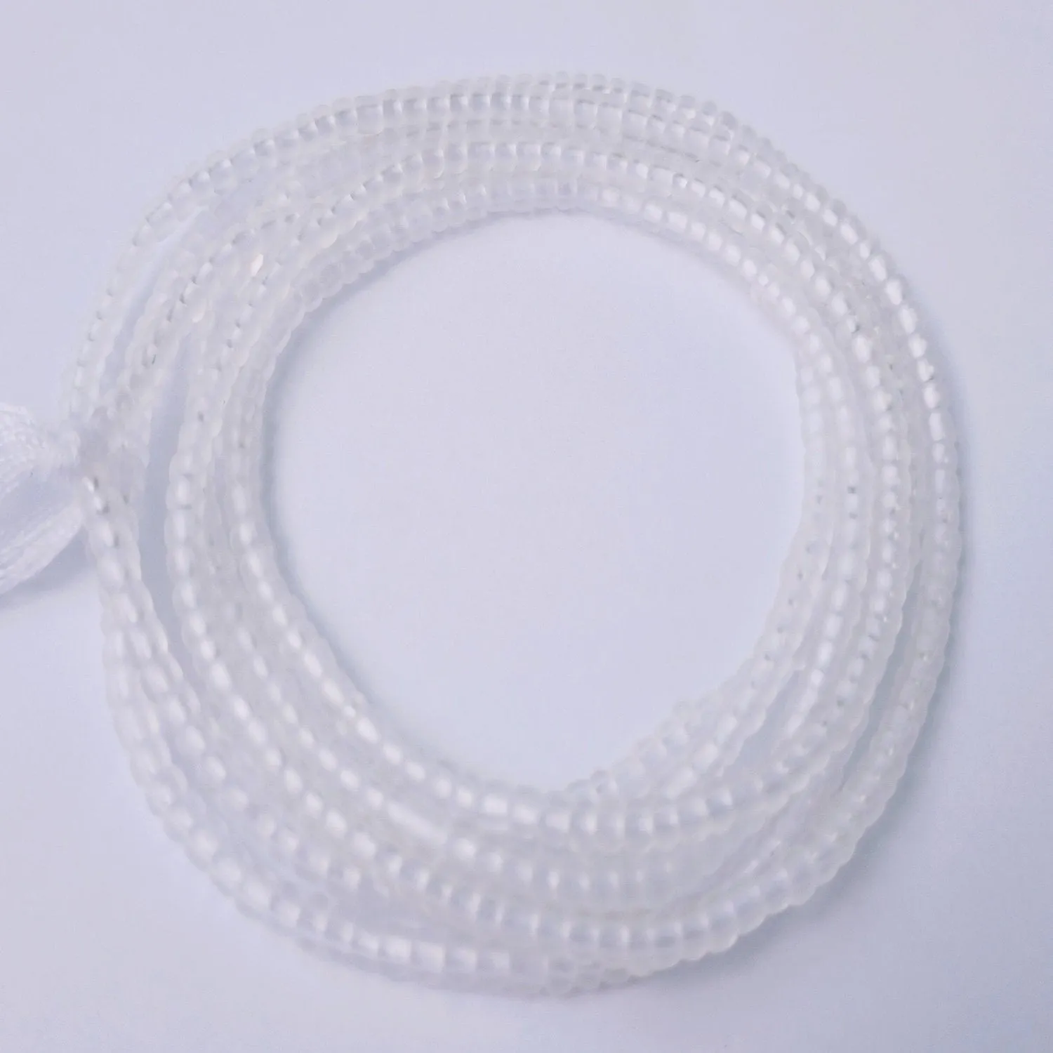 Matte Single Color Bead Strands, Variety Colors, 42-Inch Tie-on Cotton Strings