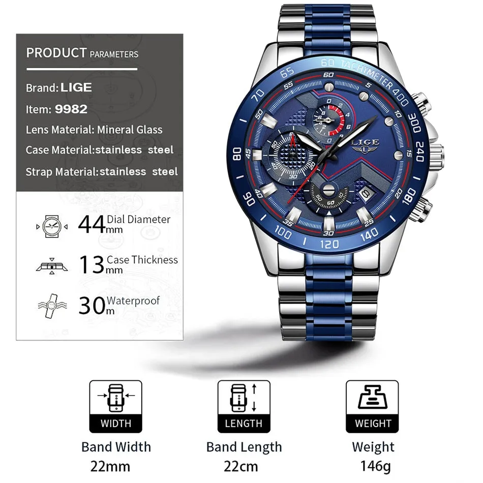 Men's Luxury Chronograph Sports Watch