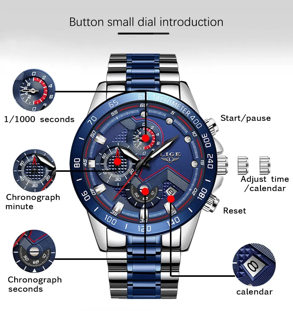 Men's Luxury Chronograph Sports Watch