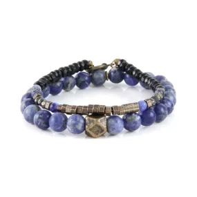 Mens Sodalite Blue Set