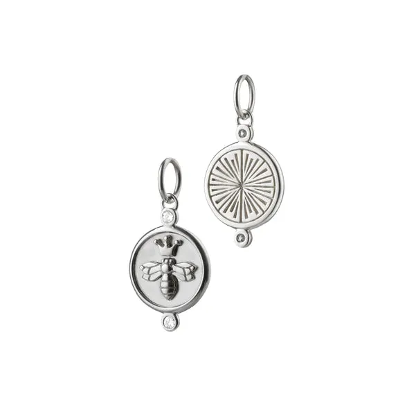 Monica Rich Kosann "Queen Bee" Charm with Sapphires