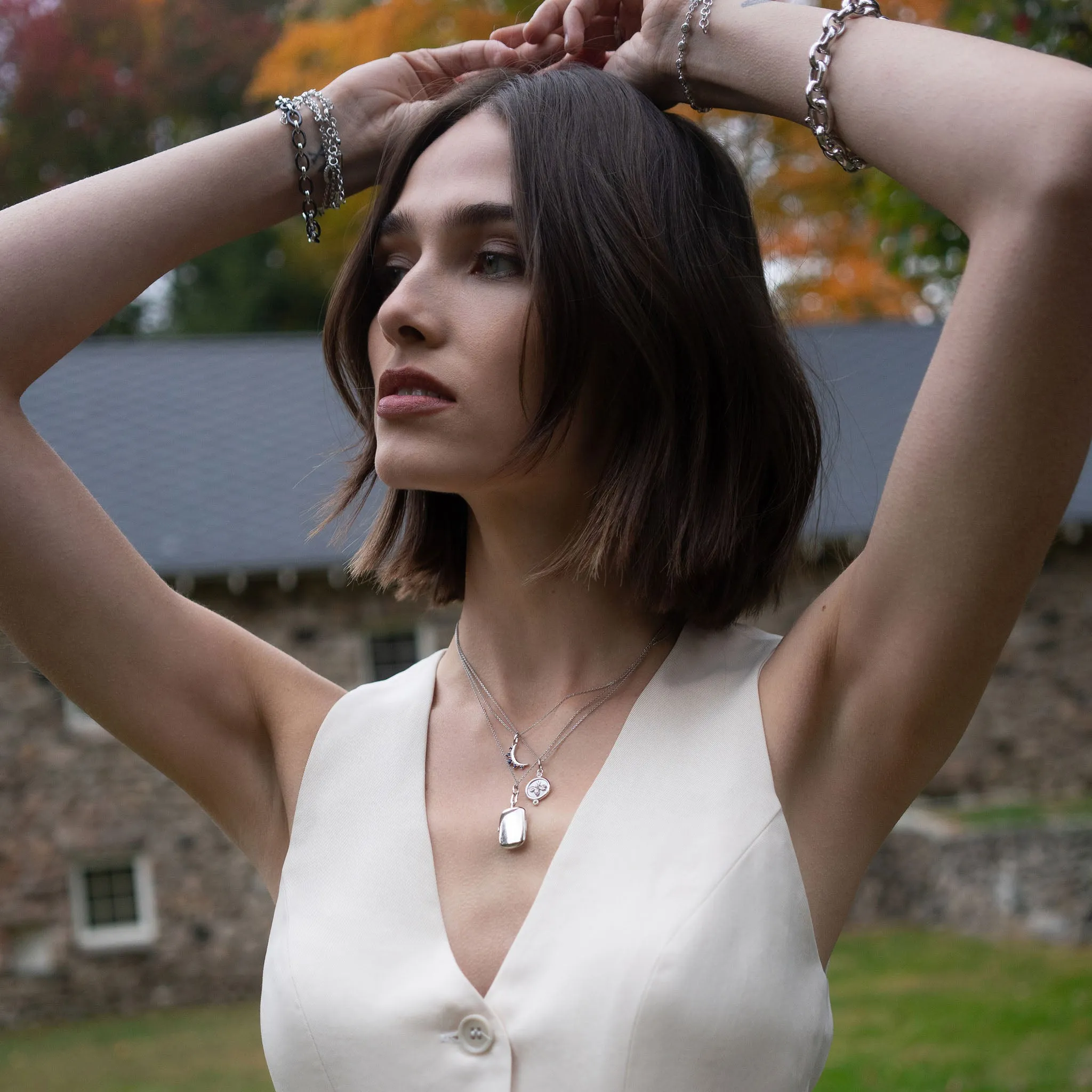 Monica Rich Kosann "Queen Bee" Charm with Sapphires