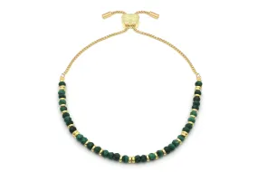 Mystical Malachite Gold Bracelet