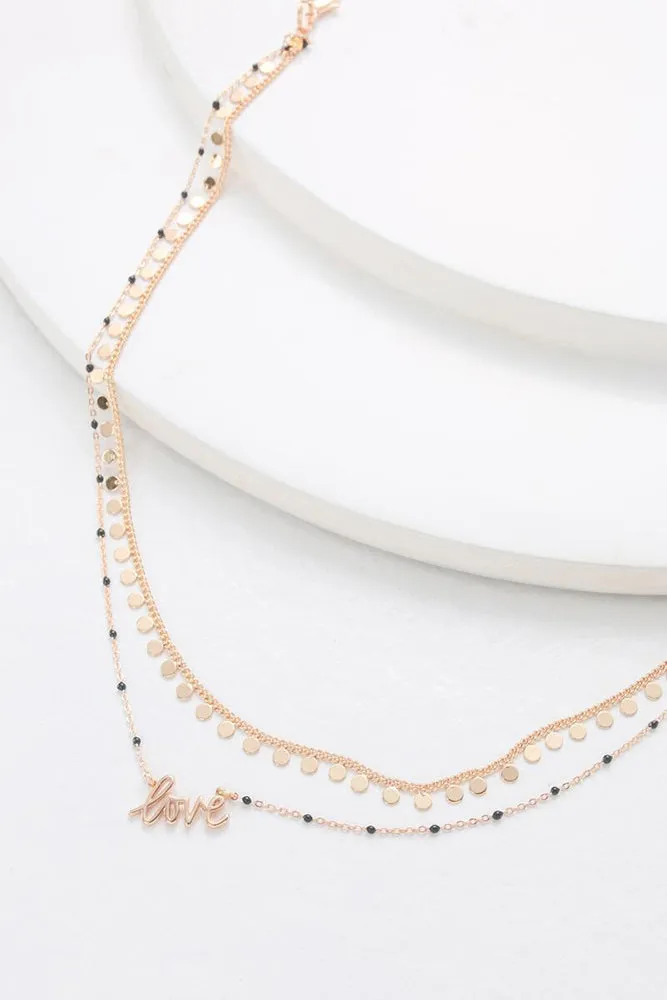 Nakamol Love Layered Necklace