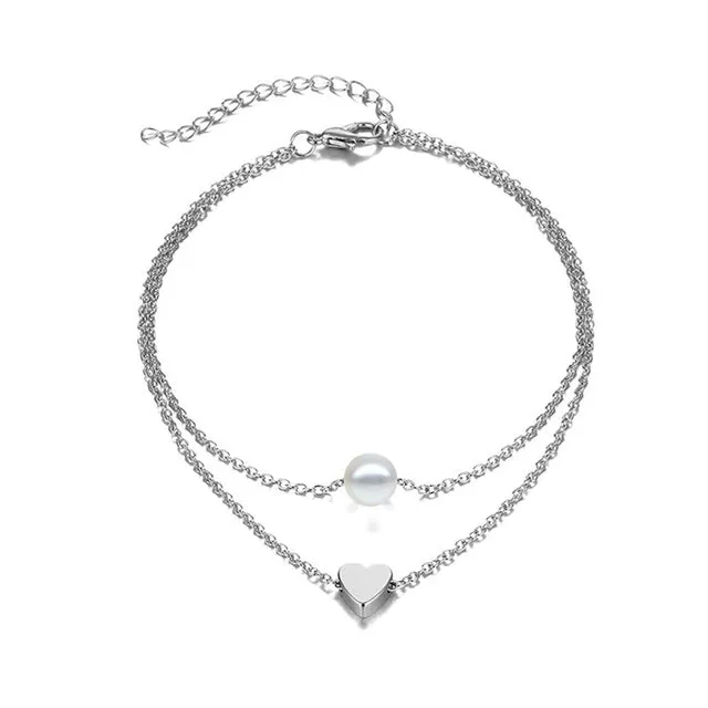 New 3pcs/set Gold Color Simple Chain Anklets For Women