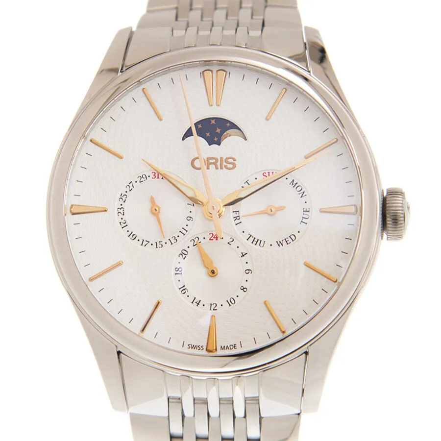 Oris Artelier Complication Automatic Silver Dial Unisex Watch 781 7729 4031 8 21 79