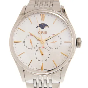 Oris Artelier Complication Automatic Silver Dial Unisex Watch 781 7729 4031 8 21 79