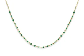 Panacea Malachite Gold Gemstone Necklace