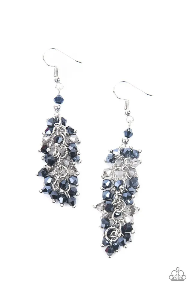 Paparazzi Earring ~ Celestial Chandeliers - Blue