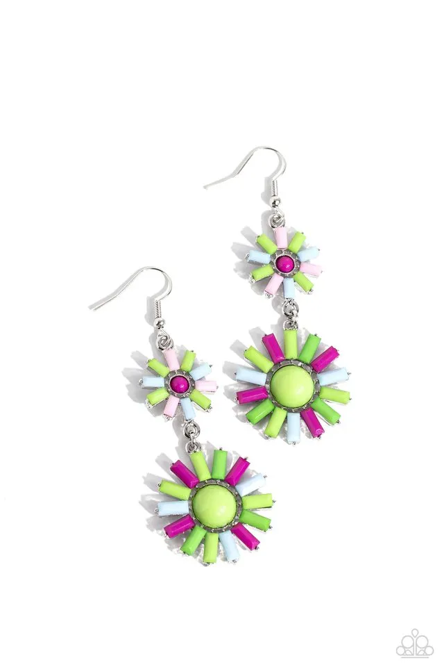 Paparazzi Earring ~ SUN Wild - Multi
