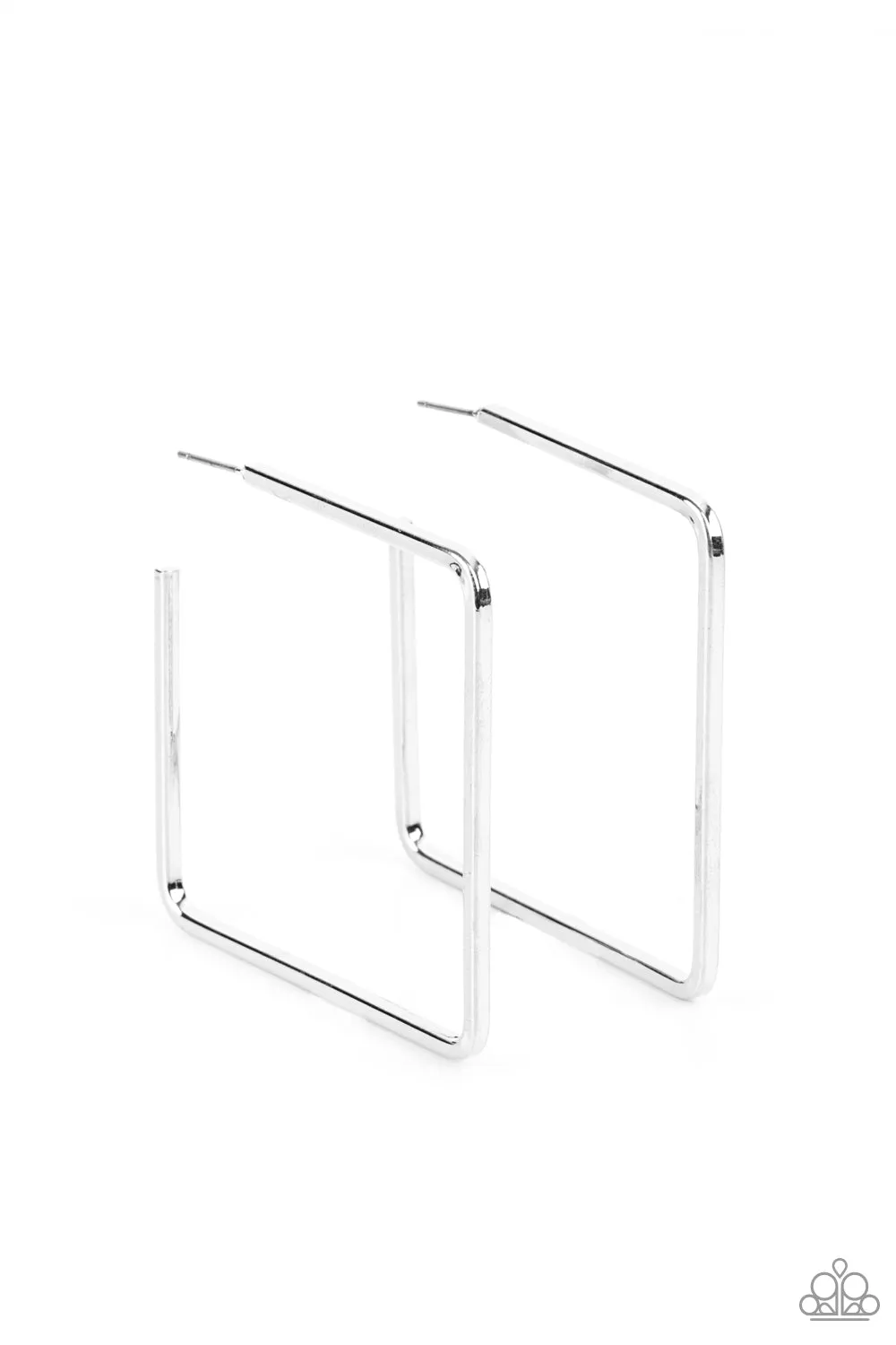 Paparazzi Material Girl Magic - Silver Earrings
