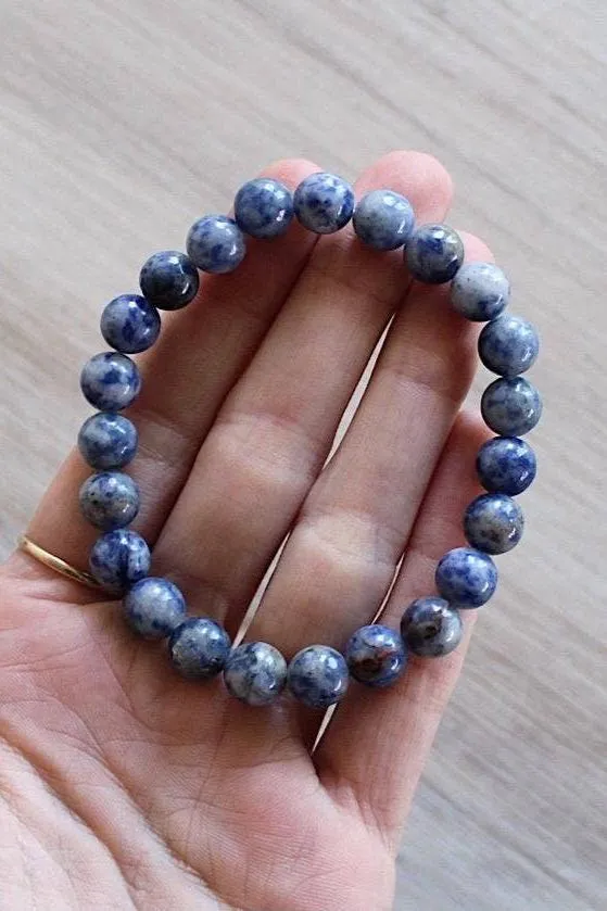 Pebble House Sodalite Bracelet 8 mm or 6 mm
