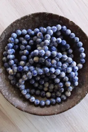 Pebble House Sodalite Bracelet 8 mm or 6 mm