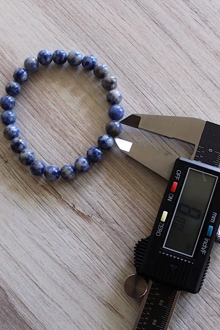 Pebble House Sodalite Bracelet 8 mm or 6 mm