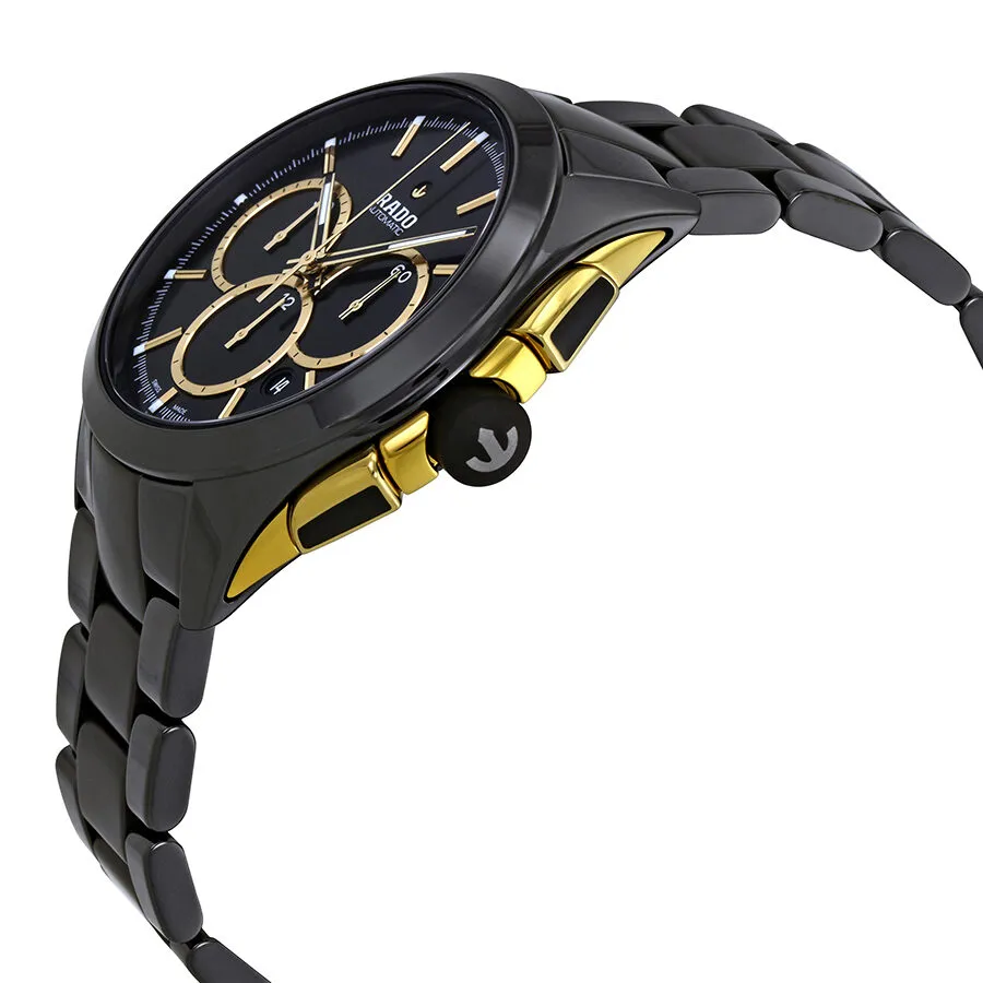 Rado Hyperchrome Chronograph Black Dial Black Ceramic Men's Watch R32277152