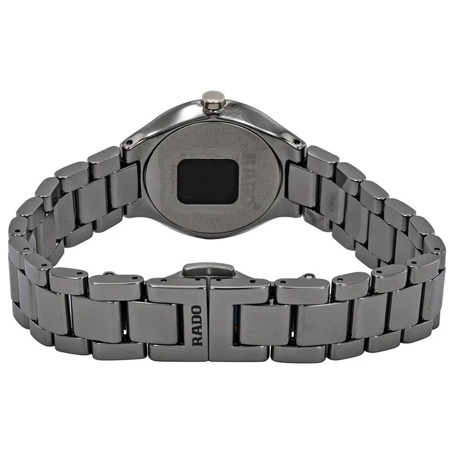 Rado True Diamond Grey Dial Grey Ceramic Ladies Watch R27956722