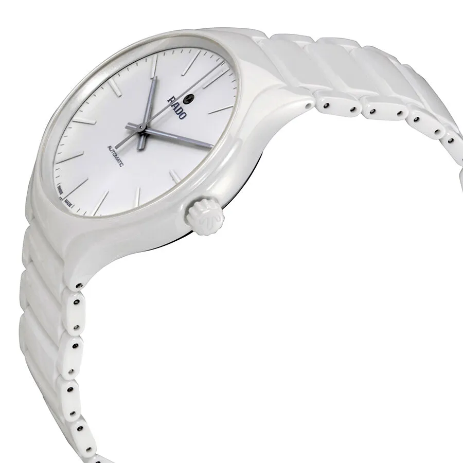 Rado True L White Dial Men's Ceramic Watch R27058012